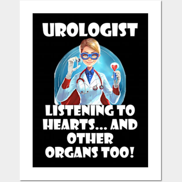 The Organ Whisperer: Urologist Edition white Wall Art by AmelieDior